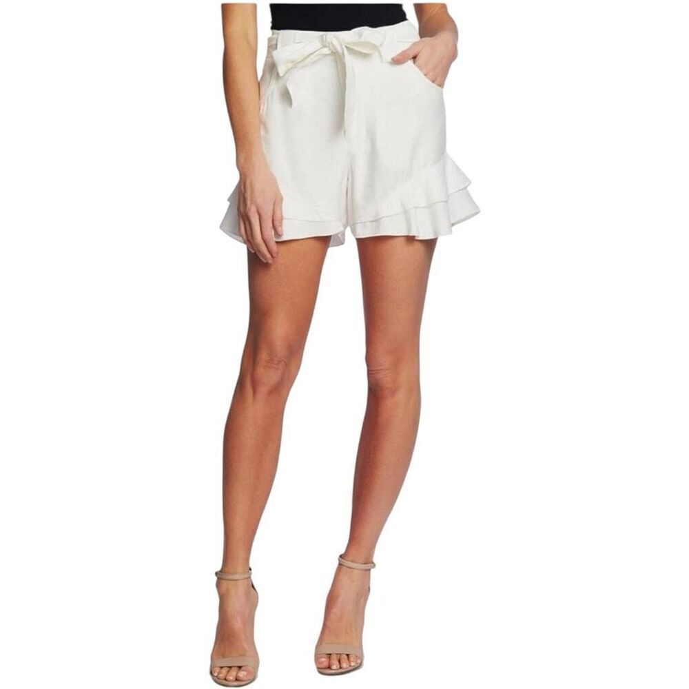 CeCe Tiered Ruffled Shorts – Fashion Belt, Hook & Bar Closure